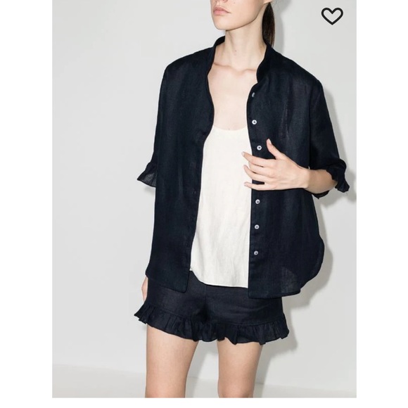 Sleeper Intimates & Sleepwear Nwt Sleeper Linen Lounge Set In Navy